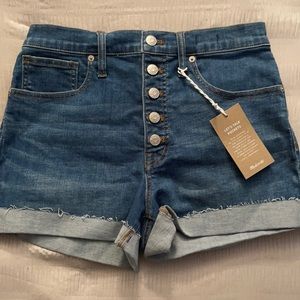 Madewell High rise shorts